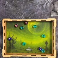 Alien Planet Dice Tray for rolling dice during warhammer games