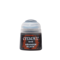 Citadel Paints Abbadon Black Base Paint for Warhammer miniature painting