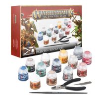 Warhammer Age of Sigmar: Paints + Tools Set for plainting warhammer